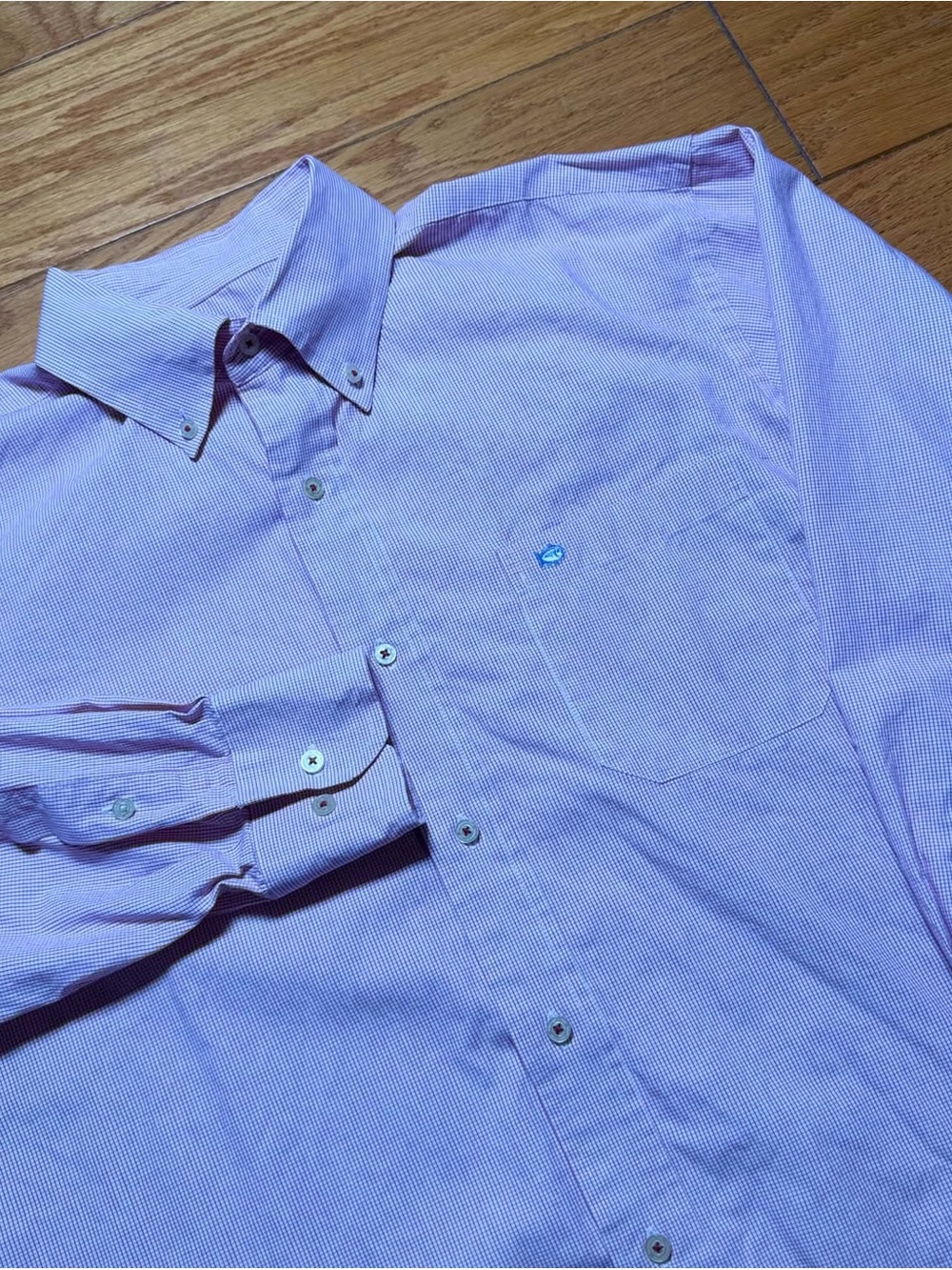 Southern Tide Men's Red $ White Button-Down Shirt